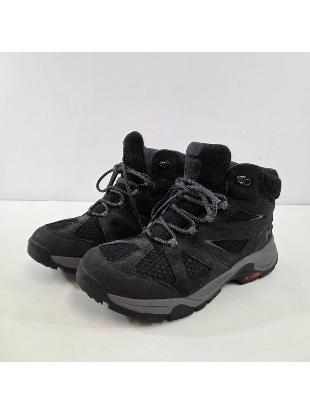 Helly Hansen Hiking Books Mens Size 8.5 Black Waterproof HellyTech HellyGrip